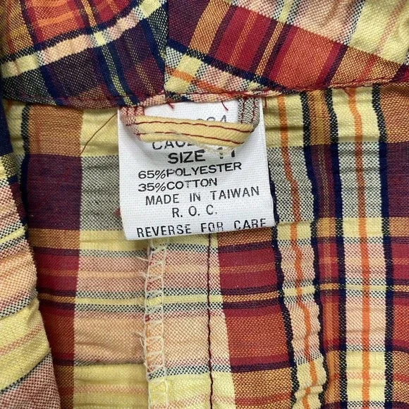 Vintage Plaid Blazer with Belt Suit Jacket size 11 - Picture 6 of 9